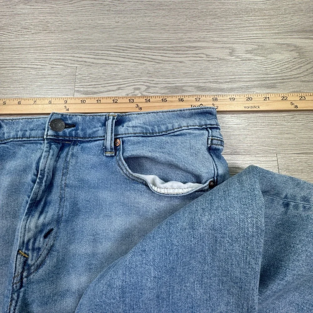 American Eagle Men's Jeans Original Straight Light Wash 34x36 Stretch Denim